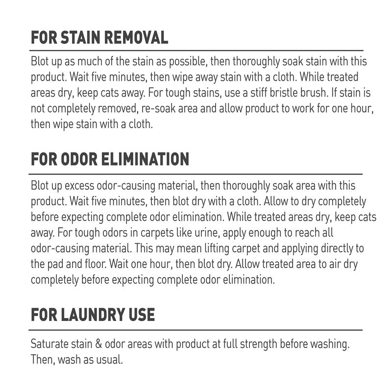 Nature's Miracle Just for Cats Oxy Stain and Odor Remover, 24 fl oz - Image 3